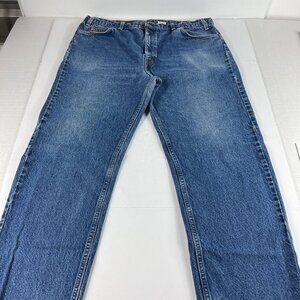 VTG 90s Levi's Jeans Men 37x29* 505 Straight Leg Blue Denim Orange Tab Tag 40x30